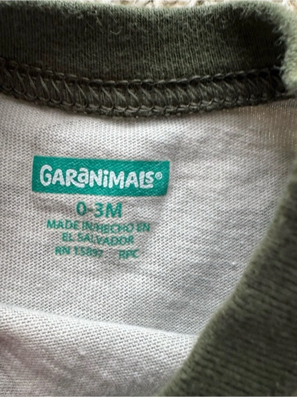 Garanimals Baby Camo Outfit Set 0-3 Months Long Sleeve Shirt & Jogger Pants